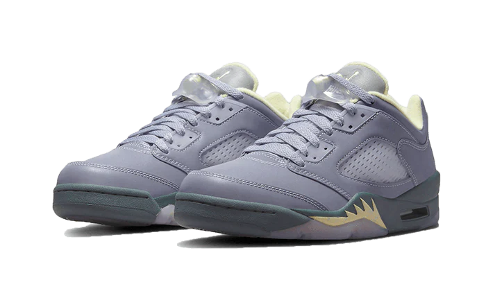 Air Jordan 5 Retro Low Indigo Haze, Indigo Haze/Fire Red-Metallic Silver-Alabaster-Flint Grey (FJ4563-500)