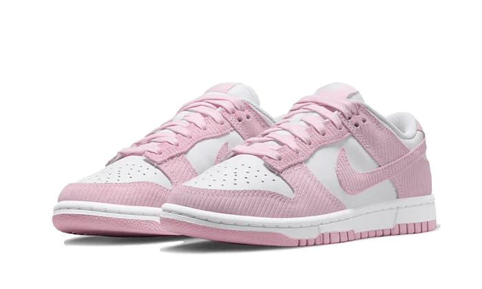 Nike Dunk Low Pink Corduroy, White/Pink Foam (FN7167-100)