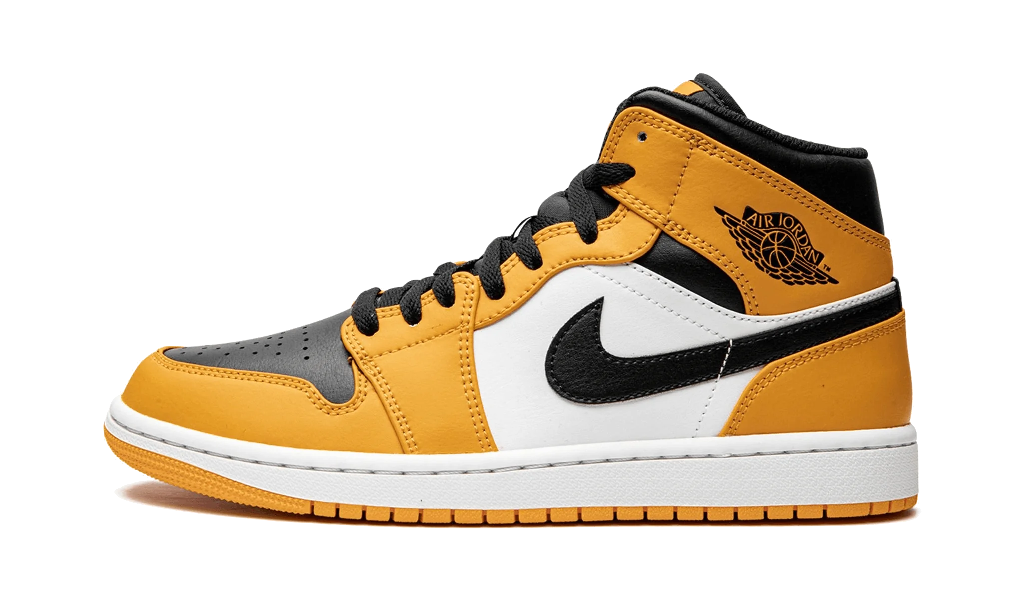 Air Jordan 1 Mid Taxi, Taxi/White-Black (554724-701 / 554725-701)