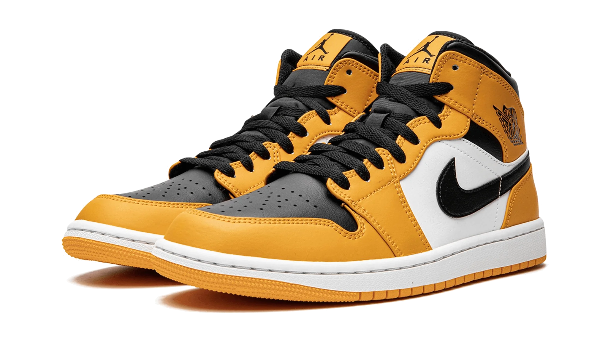 Air Jordan 1 Mid Taxi, Taxi/White-Black (554724-701 / 554725-701)