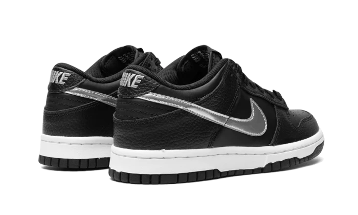 Nike Dunk Low NBA 75th Anniversary Spurs, Black/Iron Grey/White/Chrome (DC9560-001)