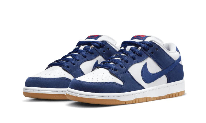 Nike SB Dunk Low Los Angeles Dodgers, Deep Royal Blue/White-Sport Red-Gum Light Brown (DO9395-400)