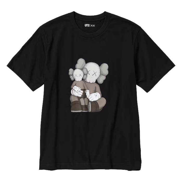 KAWS x Uniqlo T-Shirt Black Graphic, Black (467775)