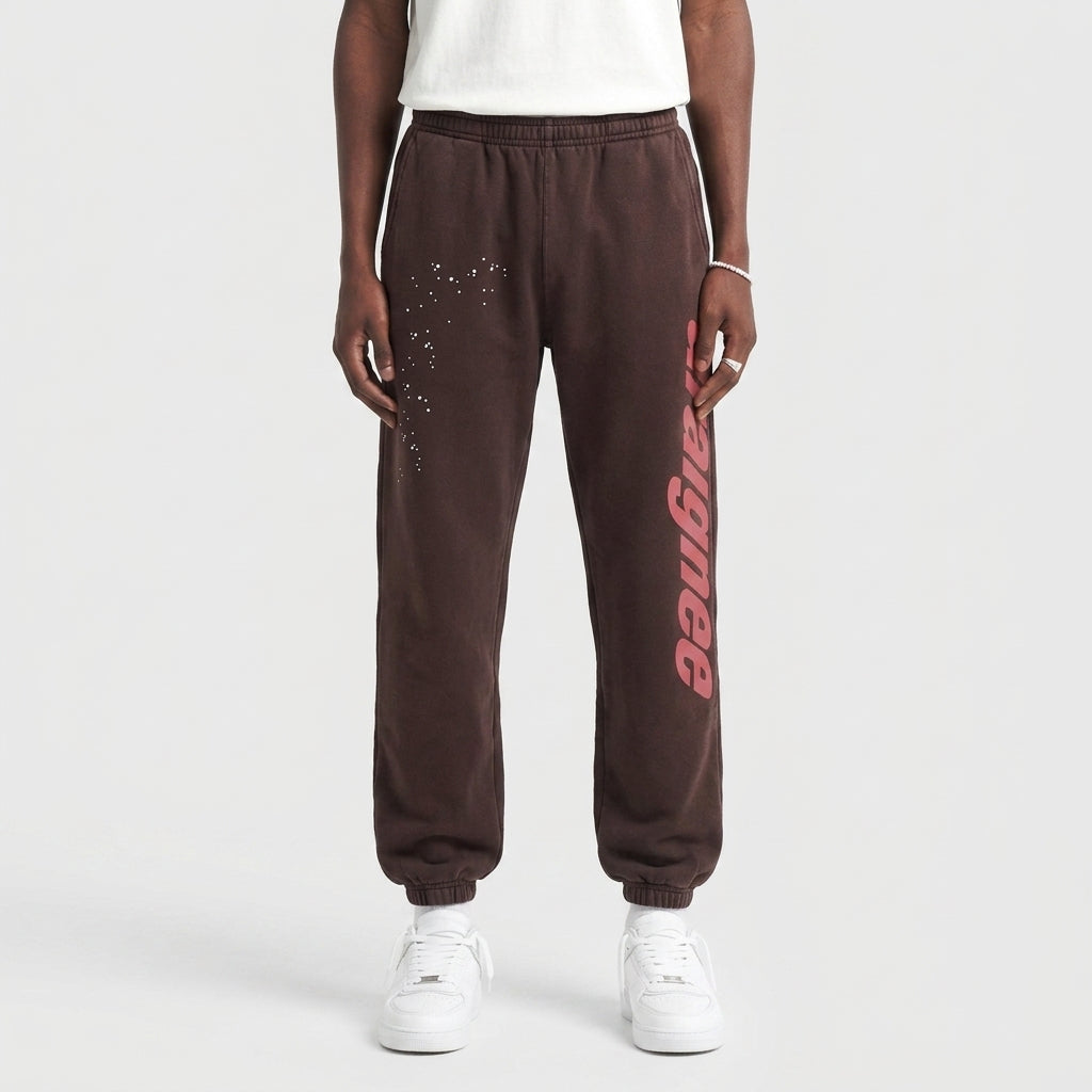 Sp5der Araignee Sweatpants Brown