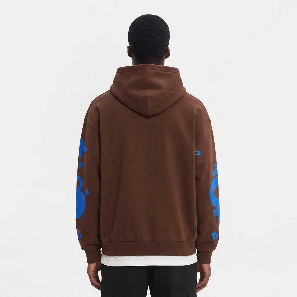 Sp5der Beluga Hoodie Brown