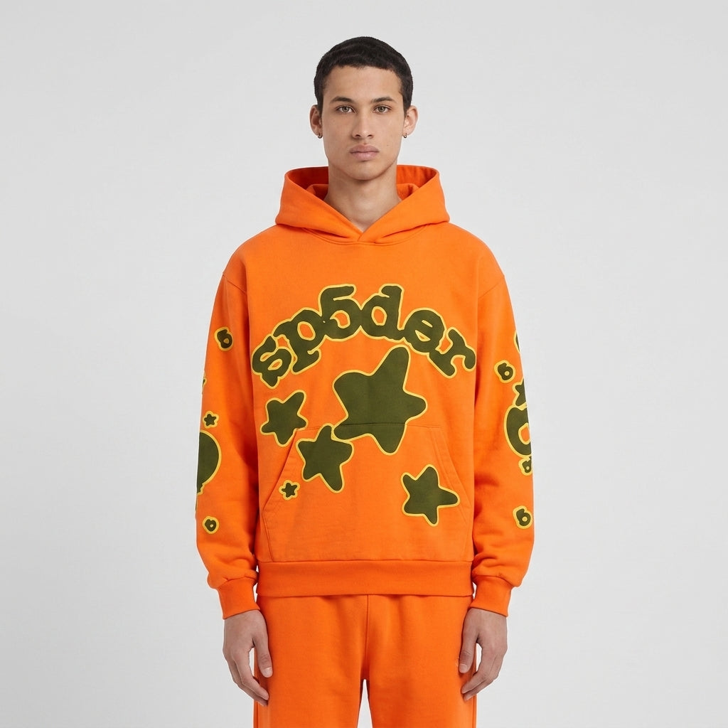 Sp5der Beluga Hoodie Orange