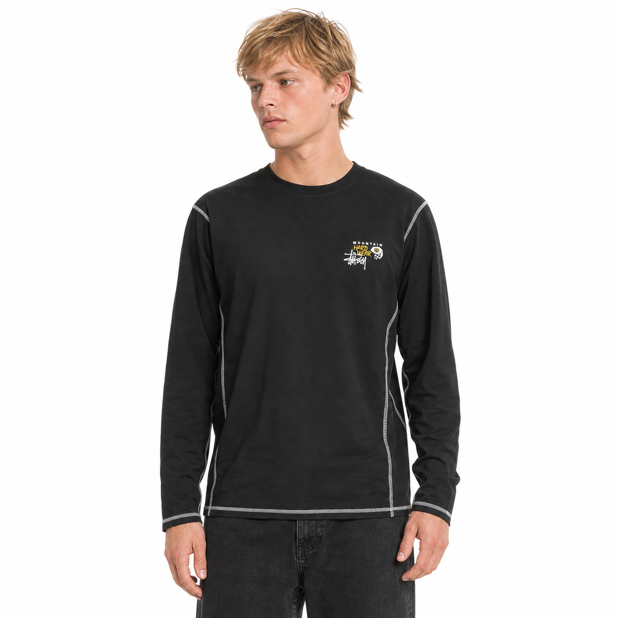 Stussy x Mountain Hardwear L/S T-Shirt Stealth Grey