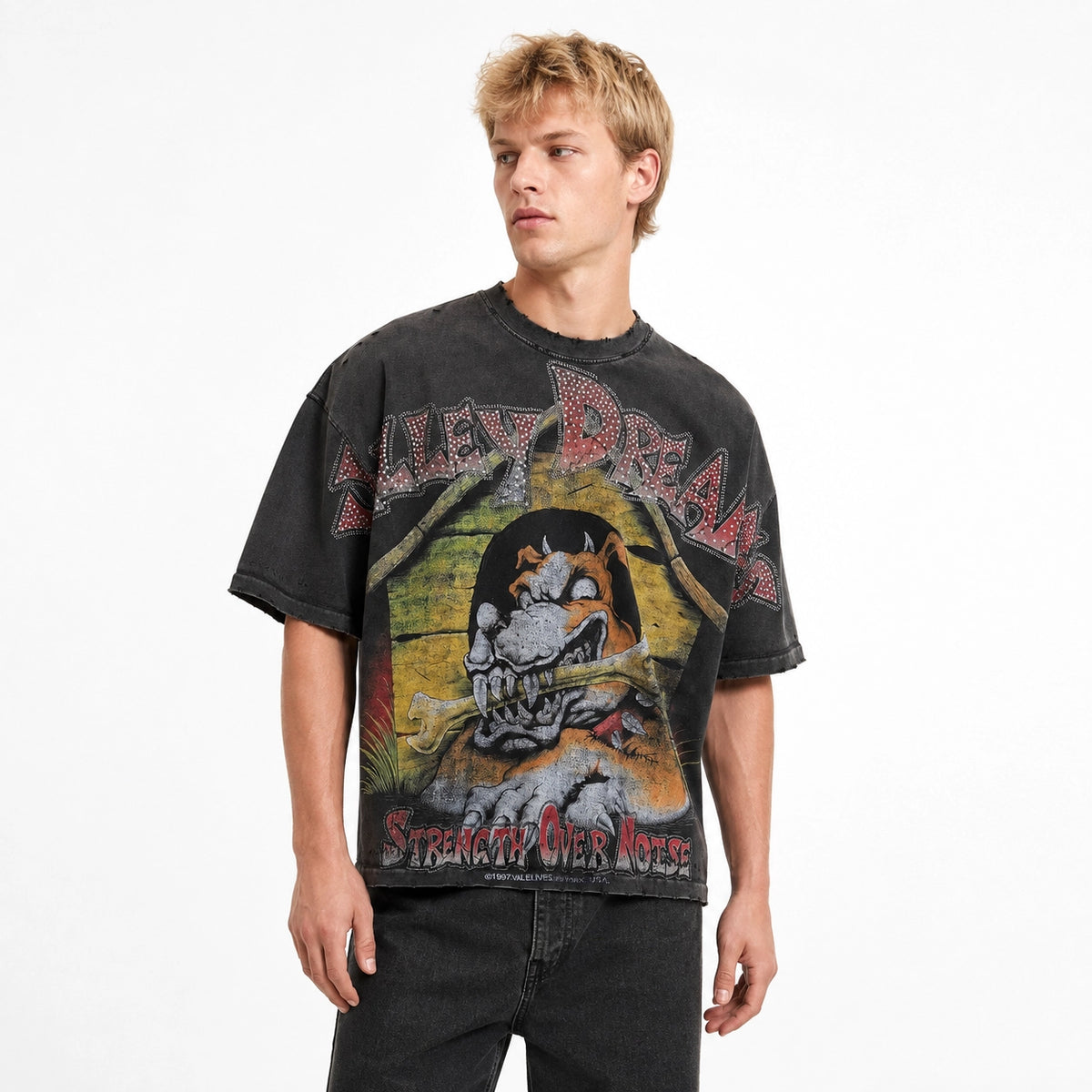 Vale Forever Doghouse Bling T-Shirt Black